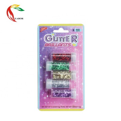 4.5g 5 colors glitter set