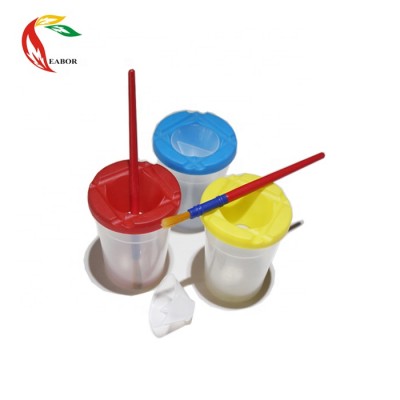 plastic art  paint cups for kids to wash brushes